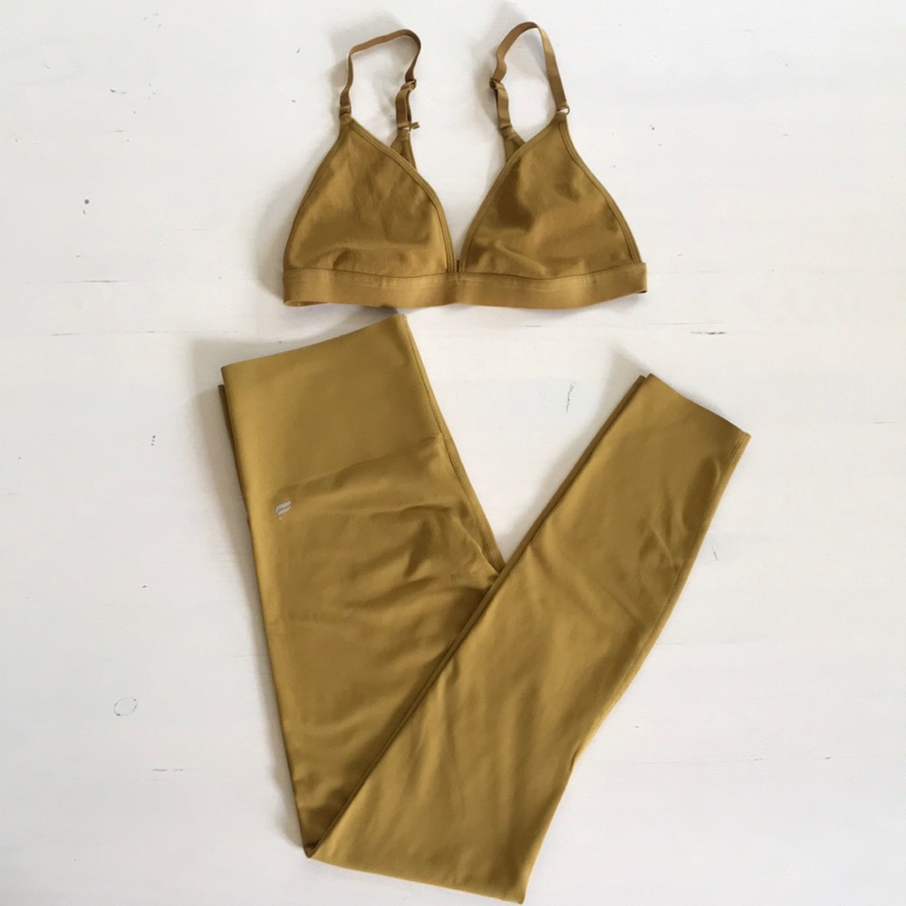 Fabletics pure luxe bra & leggings XS